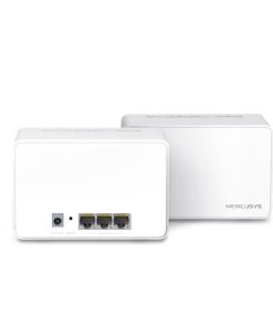 Mercusys Halo H80X(2-Pack) AX3000 Whole Home Mesh WiFi 6, Dual-Band 574Mbps/2402Mbps (2.4GHz/5GHz), 802.11ax/n/b/g 2.4 GHz - 802.11ax/ac/n/a 5 GHz, 3×G-LAN, Mercusys app