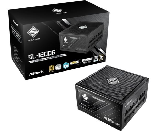 ASRock PSU Steel Legend SL-1200G, 1200W, 80 Gold, Fully Modular