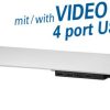 Transmedia Monitor Laptop Stand, USB Hub