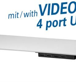 Transmedia Monitor Laptop Stand, USB Hub