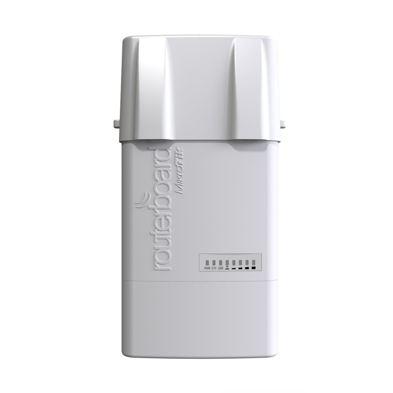 Mikrotik RB912UAG-5HPnD-OUT, BaseBox 5, 600Mhz CPU, 64MB RAM, 1xG-LAN, USB, miniPCIe, 5Ghz 802.11a/n 2x2 chain, 2× RP-SMA, RouterOS L4, vanjsko kućište, POE, PSU
