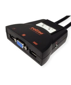 Roline KVM "Star" preklopnik (1 korisnik/2 PC), USB/Audio