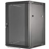 Intellinet 19" Wallmount Cabinet, 15U, 600 mm (23.6 in.) Depth, Black