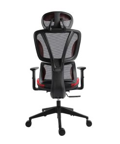 Bit Force ROYAL LM-2D uredska stolica, PU koža, 2D naslon za ruke, nosivost 140kg, crno/crvena
