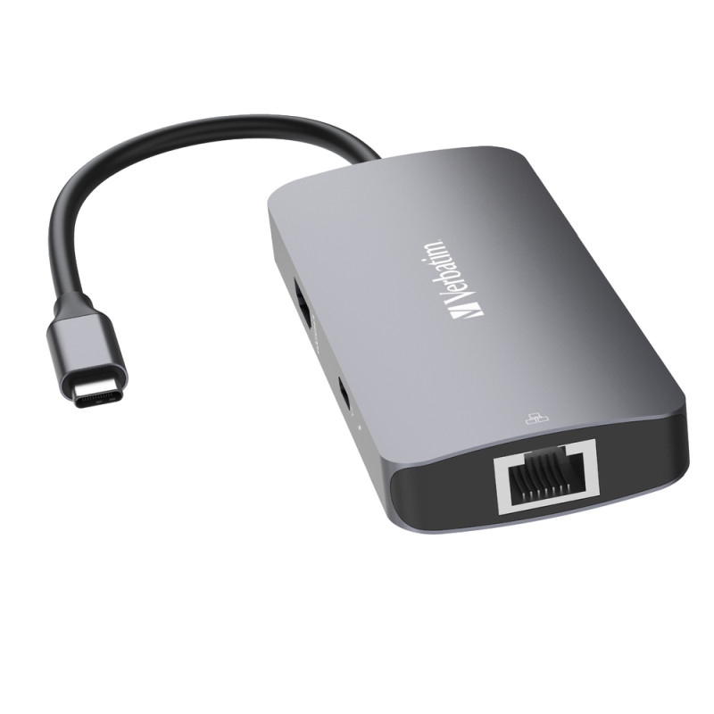 Verbatim CMH-05 Pro Multiport 5-portni USB-C HUB: 1xHDMI, 1xRJ45, 2xUSB-A, 1xUSB-C PD