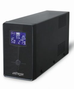 Gembird UPS with USB and LCD display, 1500 VA, black