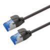 Roline S/FTP (PiMF) Data Center mrežni kabel, Cat.6A (Class EA), slim, LSOH, tangle free, 10m, crni