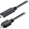 Transmedia USB type C plug - USB 2.0 type B Micro B plug, 2,0 m