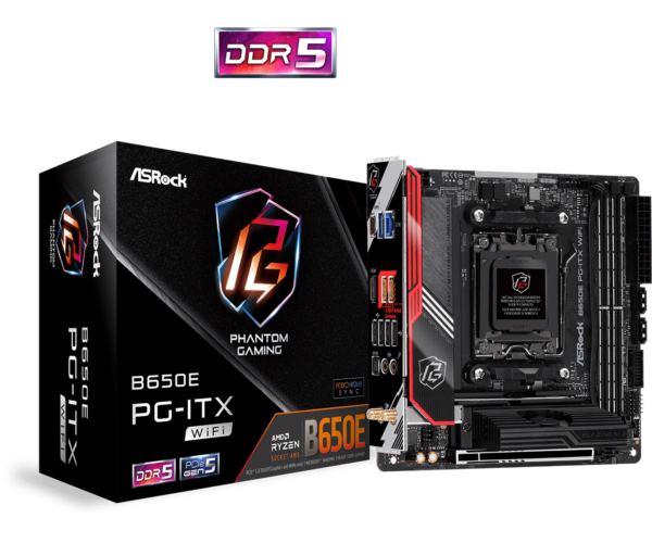 Asrock AMD AM5 B650E PG-ITX WIFI