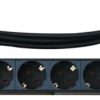 NaviaTec PDU (Power Distribution Unit) sa 6x Schuko 2x C13 priključaka, kabel Schuko, 19"