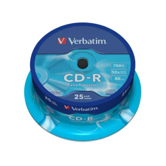 CD-R Verbatim 700MB 52× DataLife/Extra Protection 25 pack spindle