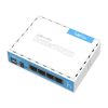 Mikrotik RB941-2nD, hAP Lite, 650MHz CPU, 32MB RAM, 4×LAN, 2.4Ghz 802.11b/g/n, integrirana antena, RouterOS L4, klasično kućište, PSU
