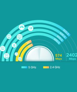 TP-Link AX5400 Deco X60 (2-pack), Dual-Band Mesh Wi-Fi 6, 574Mbps/2402Mbps (2.4GHz/5GHz), 802.11ax/ac/n/a/b/g, 2×G-LAN, Deco App
