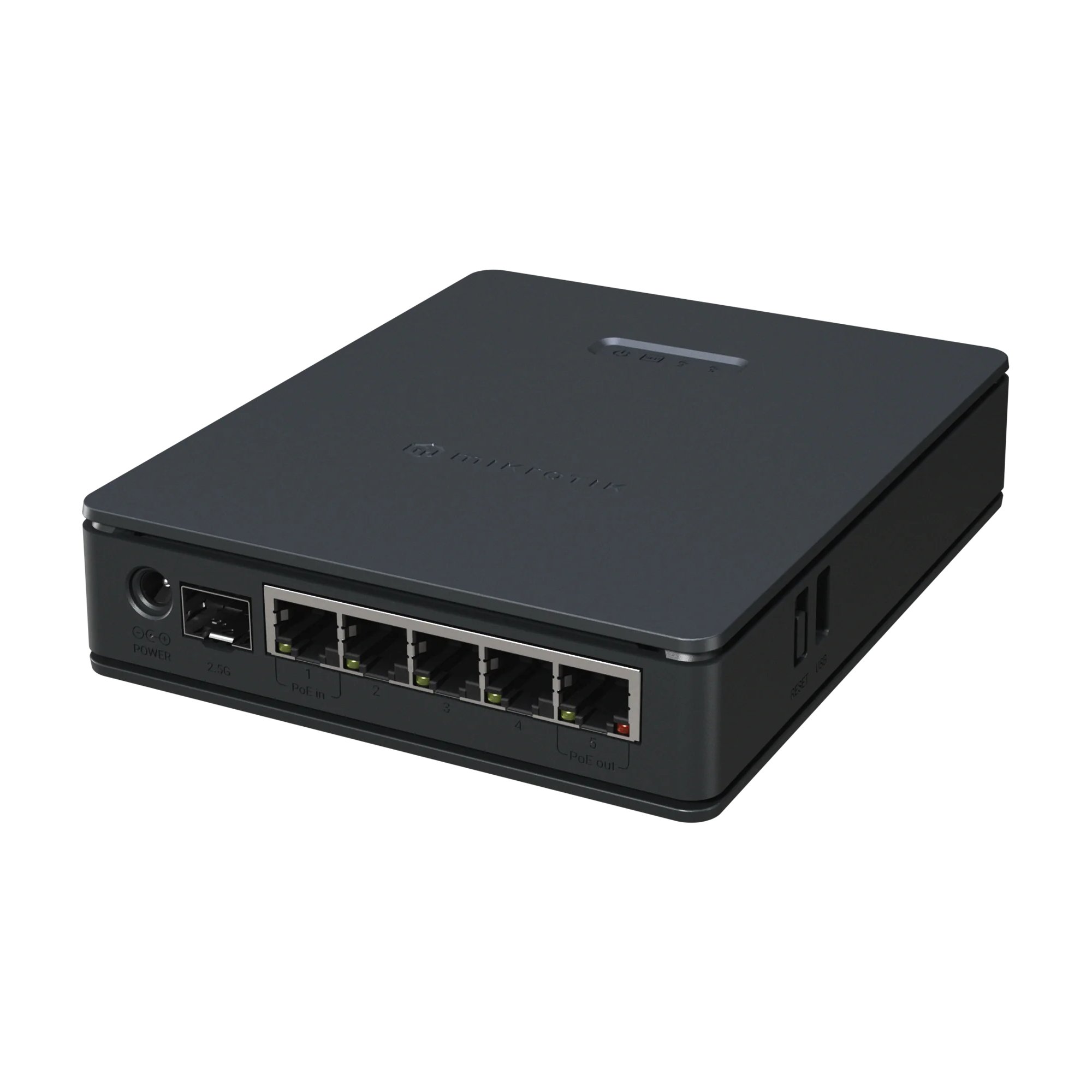 MikroTik hAP ax S (E62iUGS-2axD5axT) (2025) Router 5x Gigabit Ethernet ports, 1x 2.5 Gigabit SFP, Dual-Band Wi-Fi 6 (802.11ax), 512 MB RAM, metalno kućište, ARM