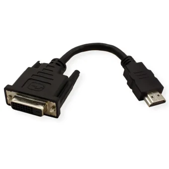 Roline VALUE adapter/kabel HDMI - DVI-D (24+1), M/F, 0.15m