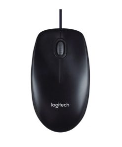 Logitech M90 optički miš, USB, sivi (910-001793)