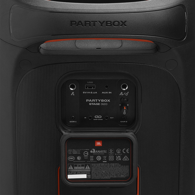 JBL PARTYBOX 320 Prijenosni bežični bluetooth zvučnik velike snage 240W, Bluetooth, USB, RGB osvjetljenje, crni