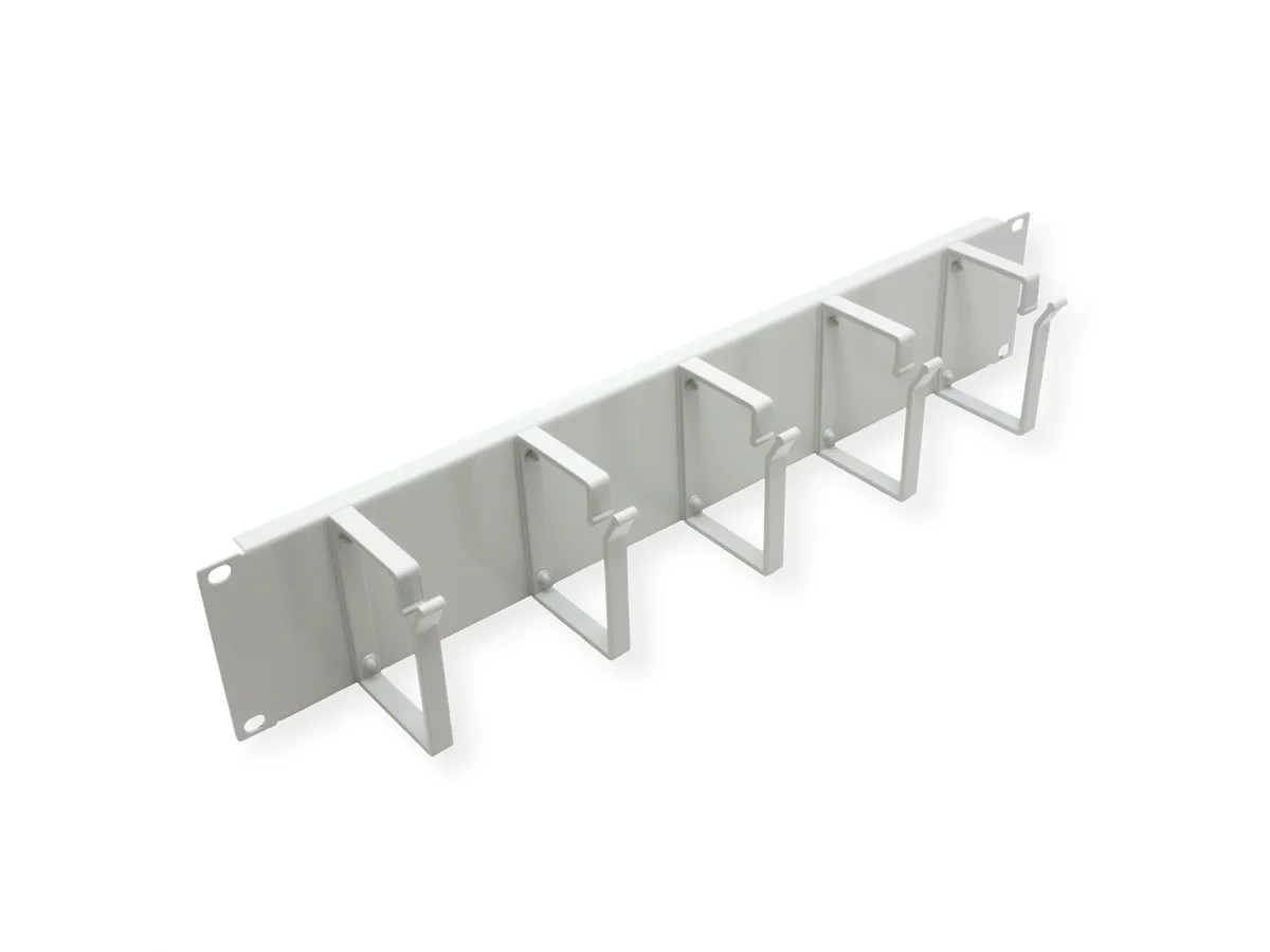 Roline 19" 2U organizator kablova, 5 nosača, sivi