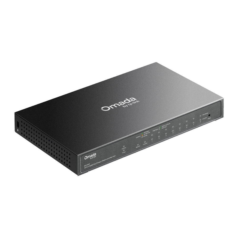 TP Link Omada 10-Port Gigabit Easy managed preklopnik (Switch) with 8-Port PoE+