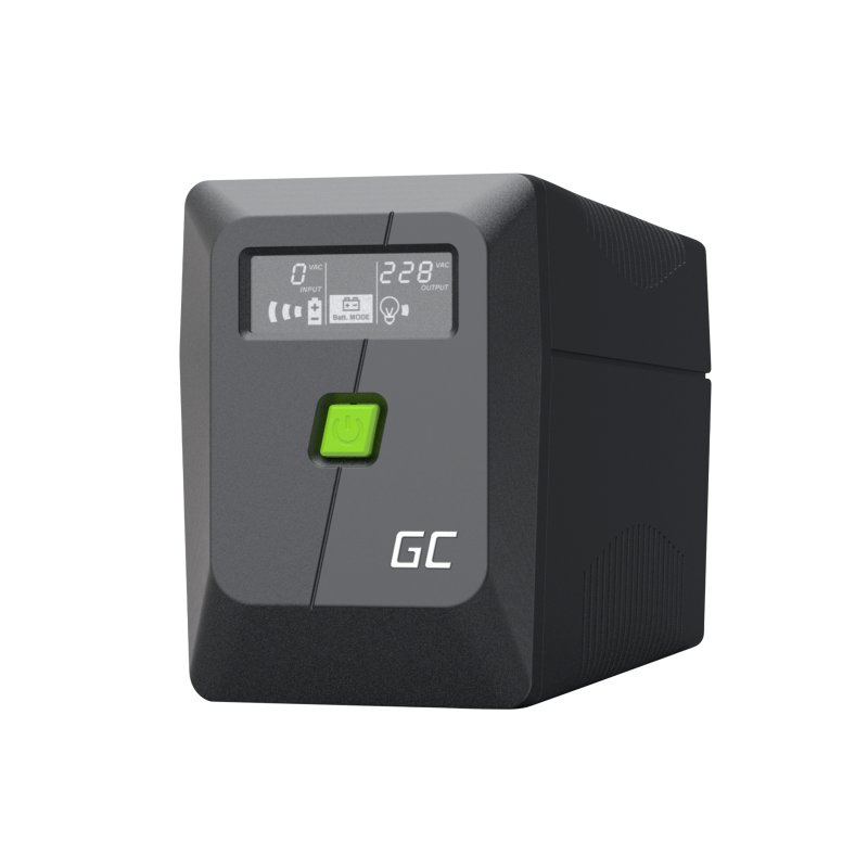Green Cell UPS (UPSLM480) 850VA/480W, Modified sine wave, Line Interactive AVR, LCD