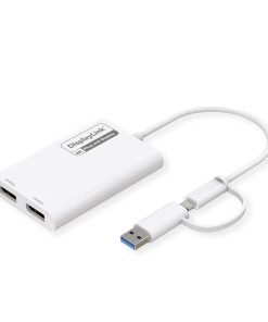 Roline USB Type A/C adapter, 2x DP, with DisplayLink, 4K60