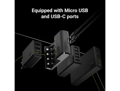 Green Cell punjač Ni-MH, AA i AAA baterija, Micro USB & USB-C port