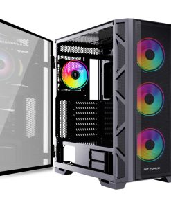 Bit Force GIANT ARGB-TM4 Gaming E-ATX, Full-Tower kućište bez napajanja, crno