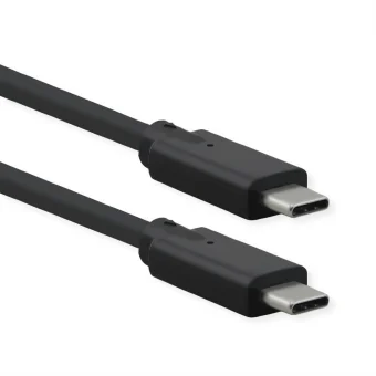 Roline USB 3.2 Gen 2x2 kabel, USB-C - USB-C, M/M, PD 20V5A, 20 Gbit/s, crni, 1.0m