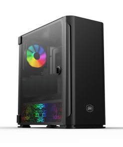 Bit Force GALAXY ATG-2 Midi Tower ARGB Gaming PC ATX kućište bez napajanja, crno