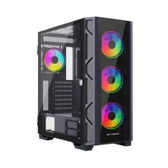 Bit Force GIANT ARGB-TG4 Gaming E-ATX, Full-Tower kućište bez napajanja, crno