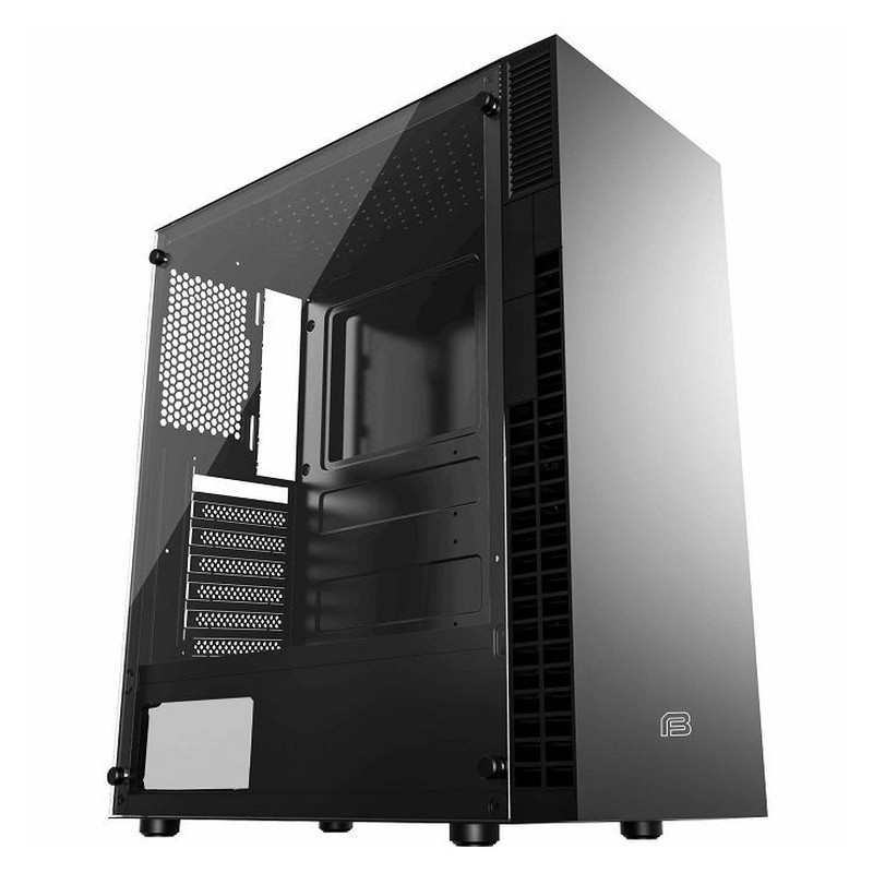 Bit Force SHADE AW-1 Gaming Midi Tower ATX kućište bez napajanja, crno
