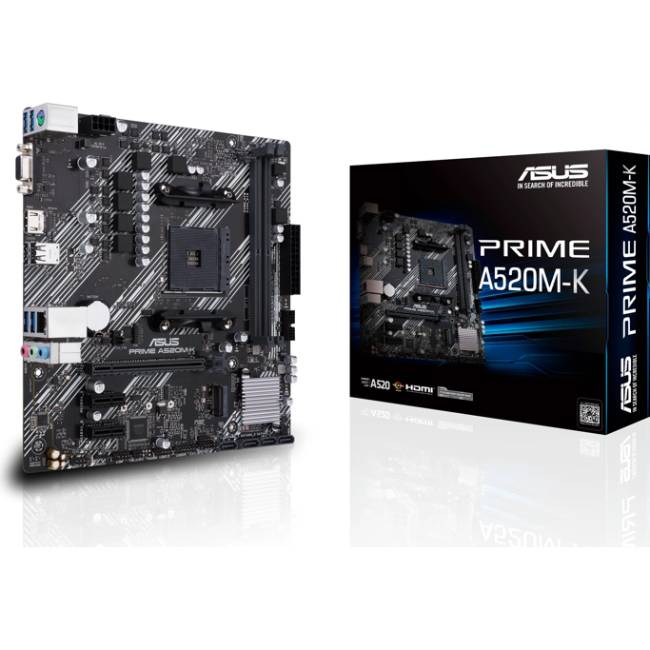Asus PRIME A520M-K, AM4 , mATX
