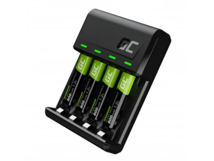 Green Cell punjač VitalCharger + 4x baterije AAA 800mAh Ni-MH