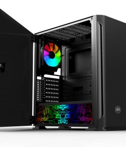 Bit Force GALAXY ATG-2 Midi Tower ARGB Gaming PC ATX kućište bez napajanja, crno