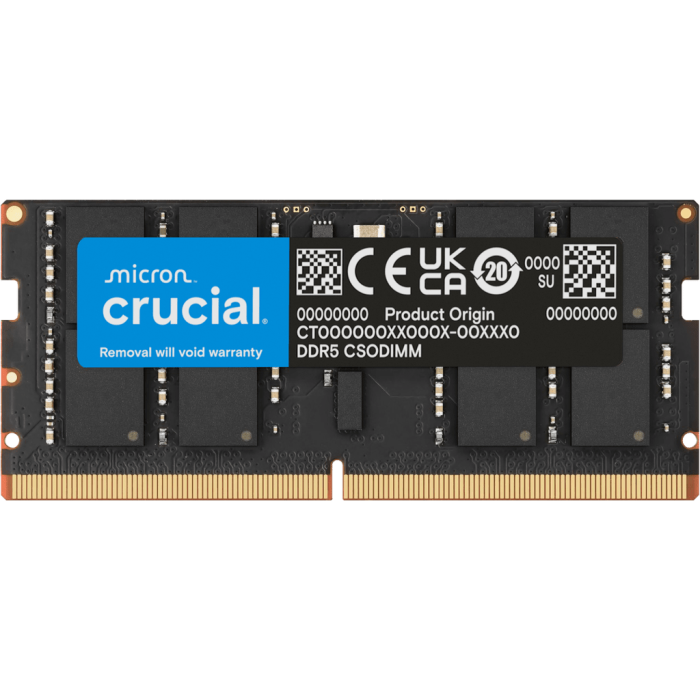 Crucial SO-DIMM 32GB DDR5 6400MHz, CL52 1.1 V