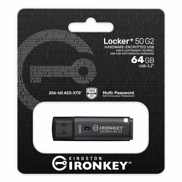 Kingston IronKey Locker + 50 G2, 64GB