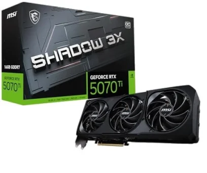 MSI GeForce RTX 5070 Ti 16G SHADOW 3X OC, V531-085R