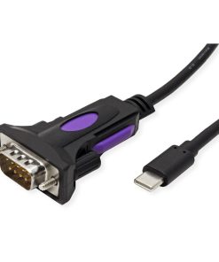 Roline pretvarač USB-C - Serial, DB9, 1.8m