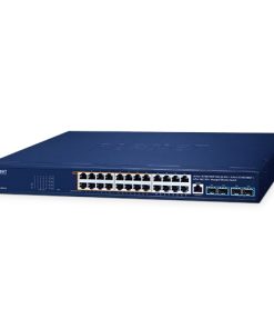 PLANET IPv6/IPv4, 16-Port 10/100/1000T 95W 802.3bt PoE + 8-Port 10/100/1000T + 4-Port 10G SFP+ Managed Switch, 420W PoE budget, PoE PD, 250m Extend mode, ACL, CloudNMS, MQTT