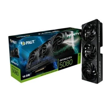 Palit GeForce RTX 5080 Infinity 3, 16GB GDDR7/256-bit, PCIe 5.0, 3×DP/HDMI