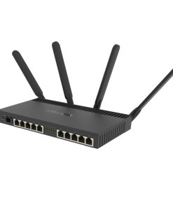 Mikrotik RouterBOARD 4011iGS+5HacQ2HnD, Cortex A15 CPU (4-cores), 1GB RAM, 10×GLAN, 1×SFP+, 2.4Ghz/5Ghz 802.11b/g/n/ac, RouterOS L5, desktop kućište, PSU