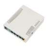 Mikrotik RB951Ui-2HnD, 600Mhz CPU, 128MB RAM, 5×LAN, 2.4Ghz 802b/g/n integrirana antena, plastično kućište, PSU, RouterOS L4