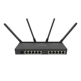 Mikrotik RouterBOARD 4011iGS+5HacQ2HnD, Cortex A15 CPU (4-cores), 1GB RAM, 10×GLAN, 1×SFP+, 2.4Ghz/5Ghz 802.11b/g/n/ac, RouterOS L5, desktop kućište, PSU