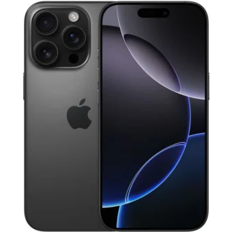 Refurbished Apple iPhone 16 Pro, 128GB, Black