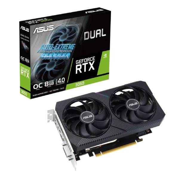 Asus Dual GeForce RTX3050 V2 OC, 8GB GDDR6