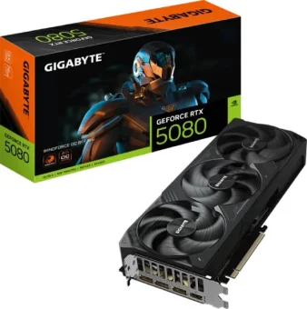 Gigabyte GF RTX5080 Windforce OC, 16GB GDDR7
