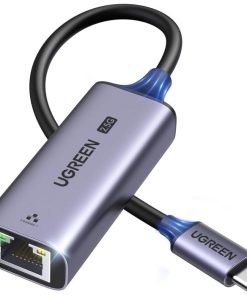 UGREEN USB-C 3.0 na RJ45 mrežni adapter, 2,5 Gbps, sivi
