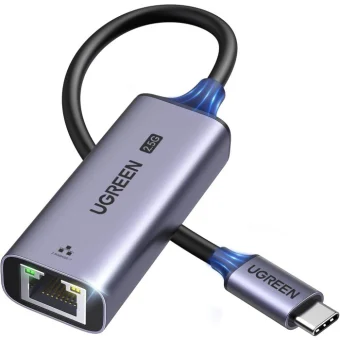 UGREEN USB-C 3.0 na RJ45 mrežni adapter, 2,5 Gbps, sivi
