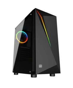 Bit Force RIPPER RGB-2 Midi Tower RGB Gaming PC ATX kućište bez napajanja, crno