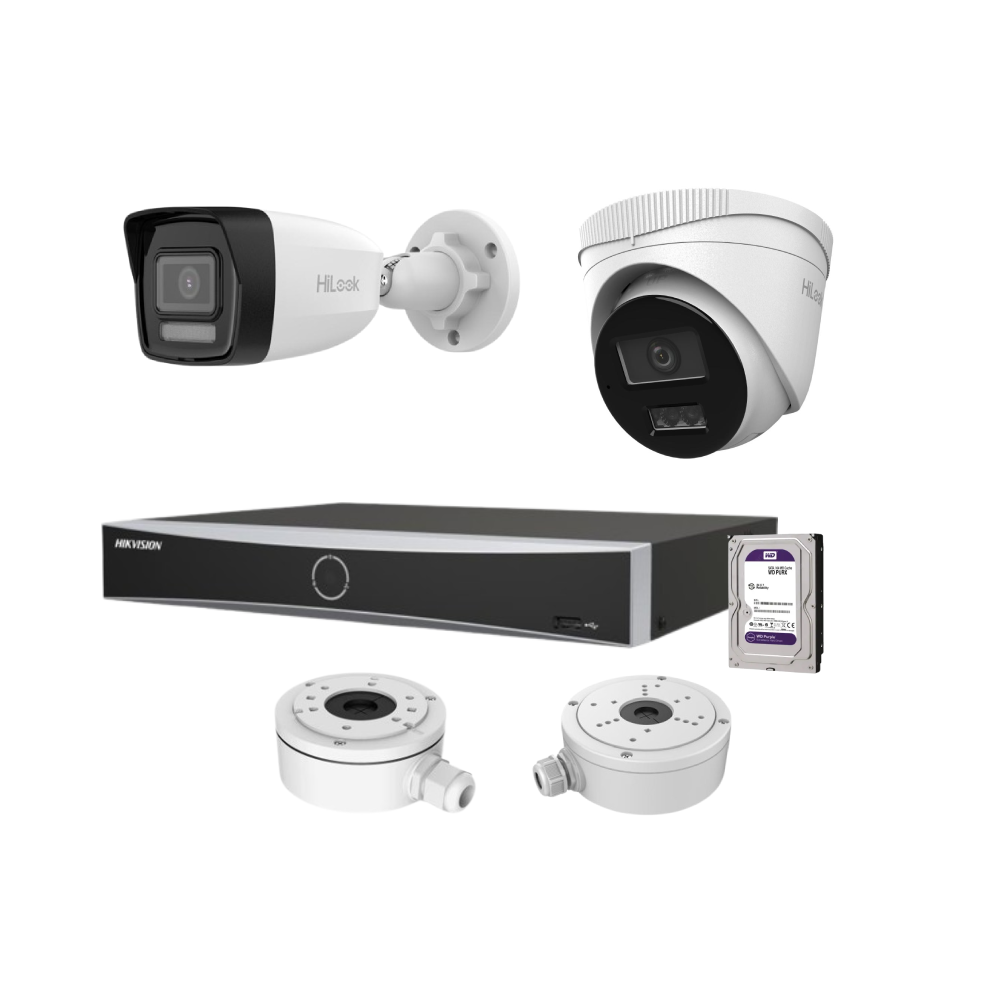 HIKVISION 2K SMART HYBRID LIGHT POE SET S 2 KAMERE HIK-IP-4MP-HYBRID2